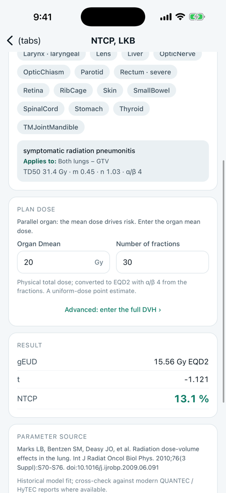 Isodose RT screenshot