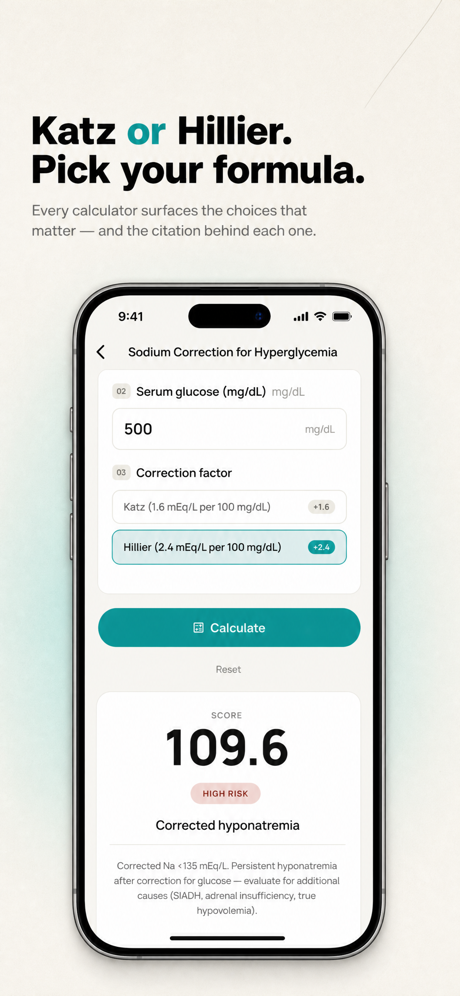 Scores, Medical Calculator screenshot